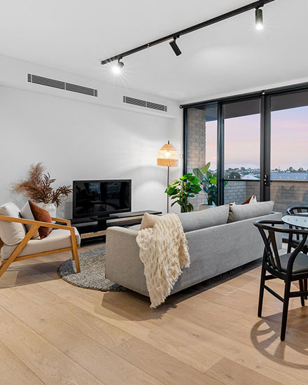 Loft haus penthouse living room